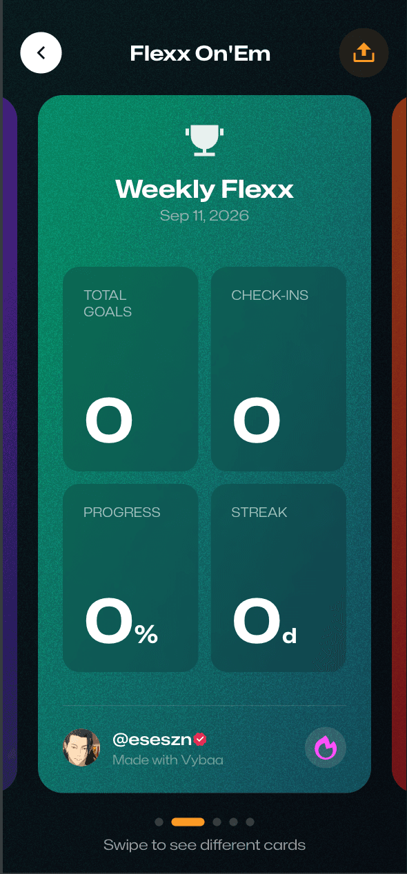 Vybaa Weekly Flexx card